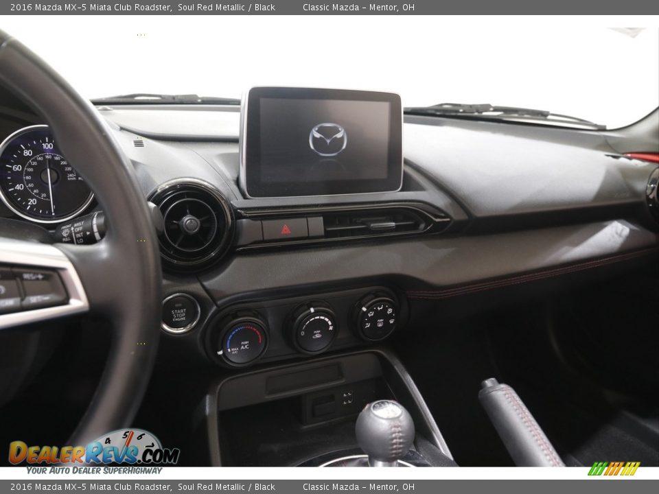 2016 Mazda MX-5 Miata Club Roadster Soul Red Metallic / Black Photo #9