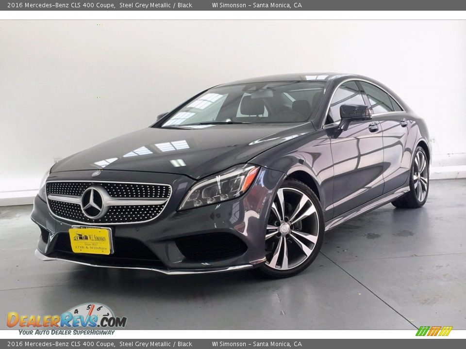 2016 Mercedes-Benz CLS 400 Coupe Steel Grey Metallic / Black Photo #12