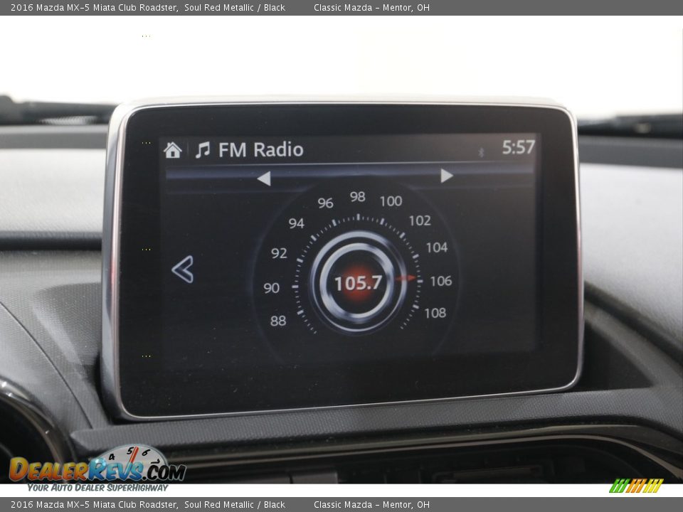 2016 Mazda MX-5 Miata Club Roadster Soul Red Metallic / Black Photo #10