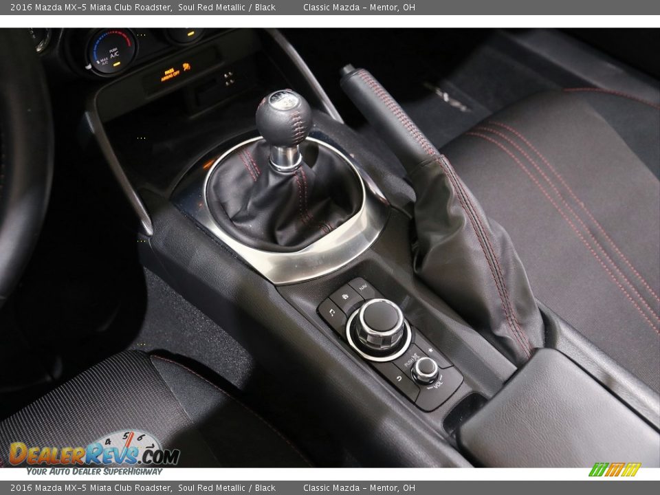 2016 Mazda MX-5 Miata Club Roadster Soul Red Metallic / Black Photo #12