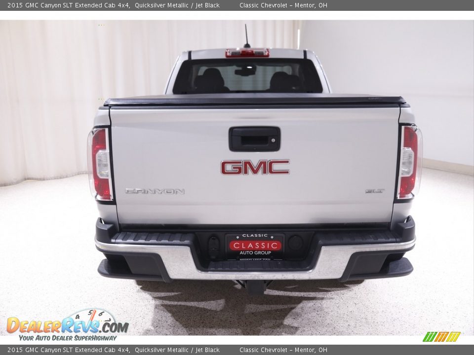 2015 GMC Canyon SLT Extended Cab 4x4 Quicksilver Metallic / Jet Black Photo #19