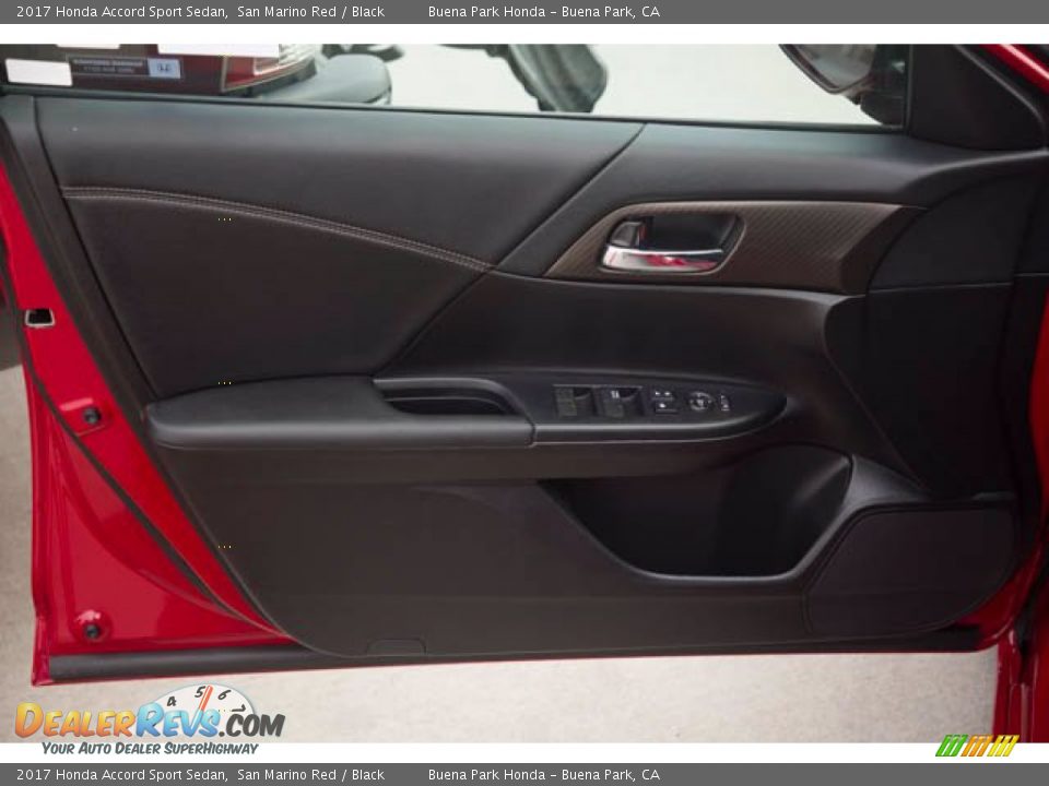 2017 Honda Accord Sport Sedan San Marino Red / Black Photo #25