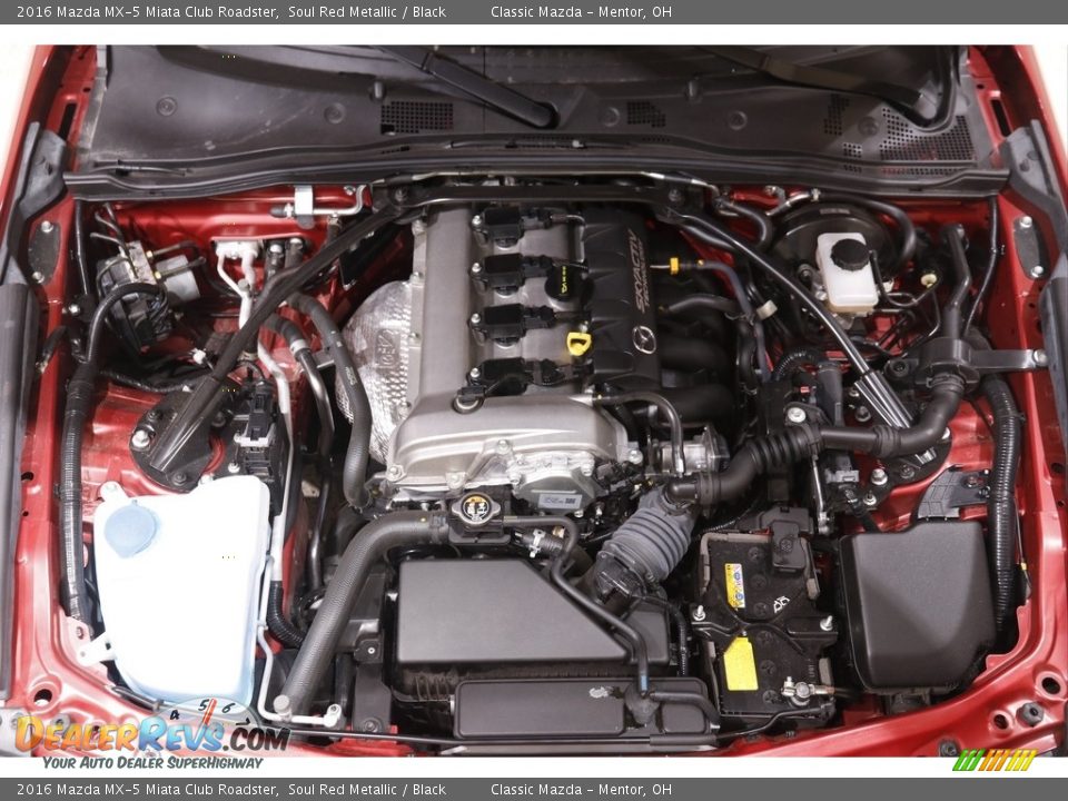 2016 Mazda MX-5 Miata Club Roadster Soul Red Metallic / Black Photo #18