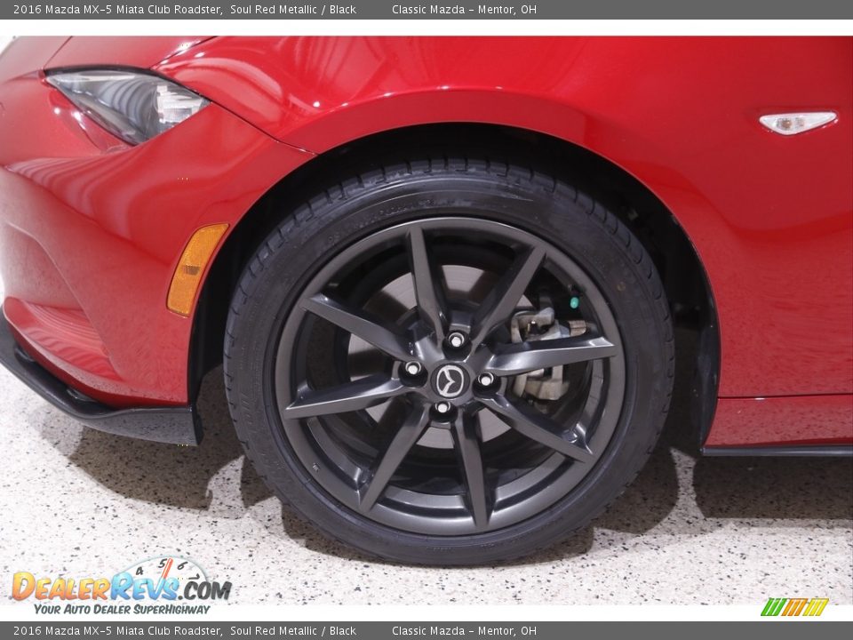 2016 Mazda MX-5 Miata Club Roadster Soul Red Metallic / Black Photo #19