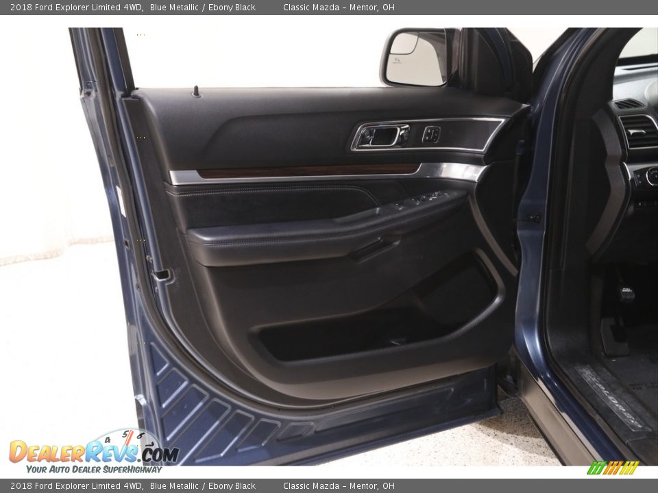 2018 Ford Explorer Limited 4WD Blue Metallic / Ebony Black Photo #4