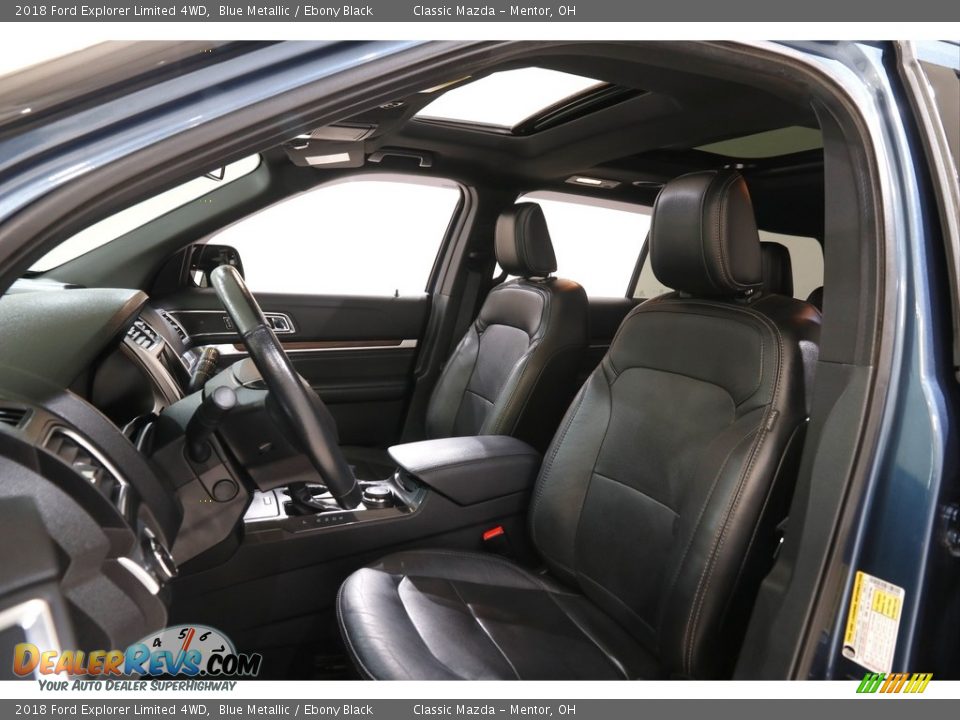 2018 Ford Explorer Limited 4WD Blue Metallic / Ebony Black Photo #5