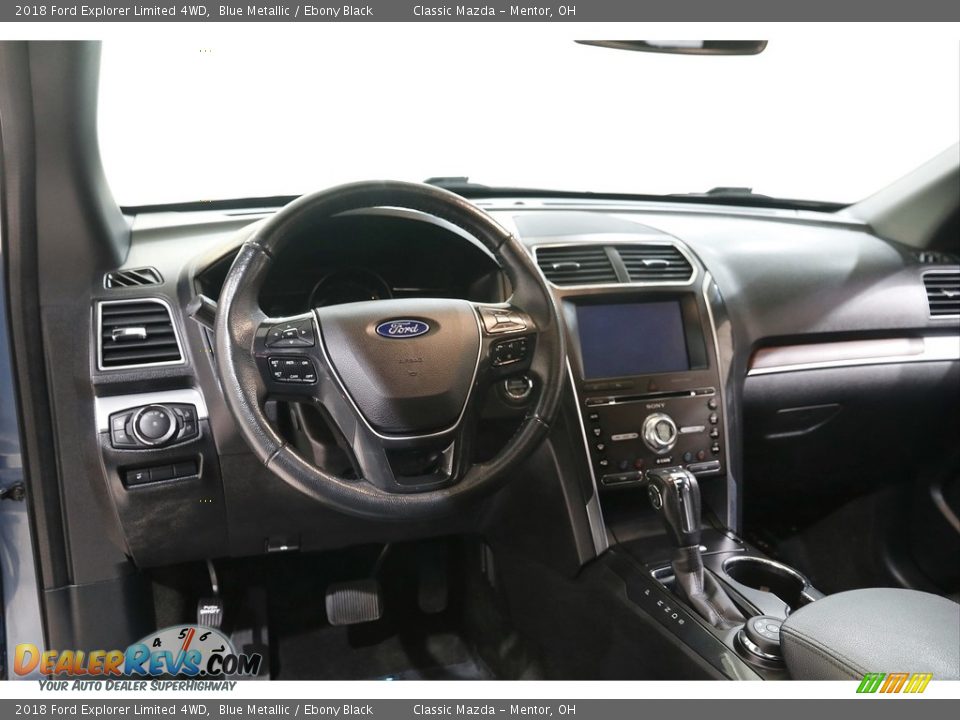 2018 Ford Explorer Limited 4WD Blue Metallic / Ebony Black Photo #6