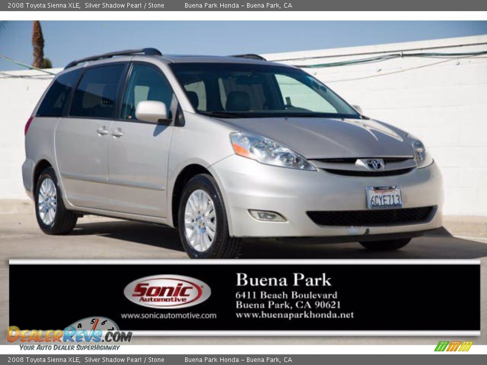 2008 Toyota Sienna XLE Silver Shadow Pearl / Stone Photo #1