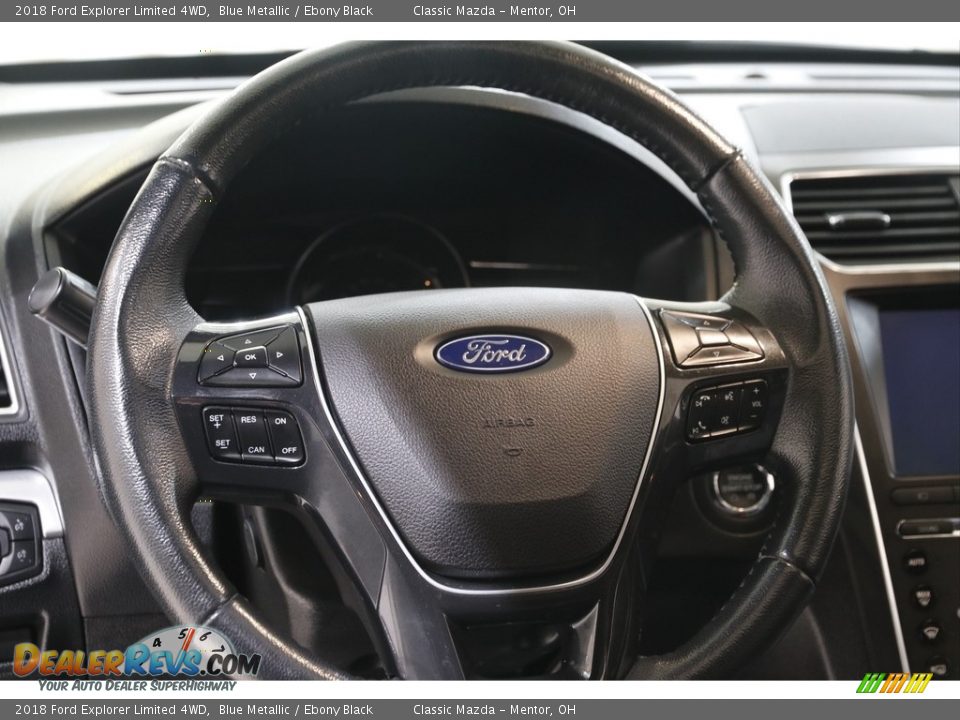 2018 Ford Explorer Limited 4WD Blue Metallic / Ebony Black Photo #7