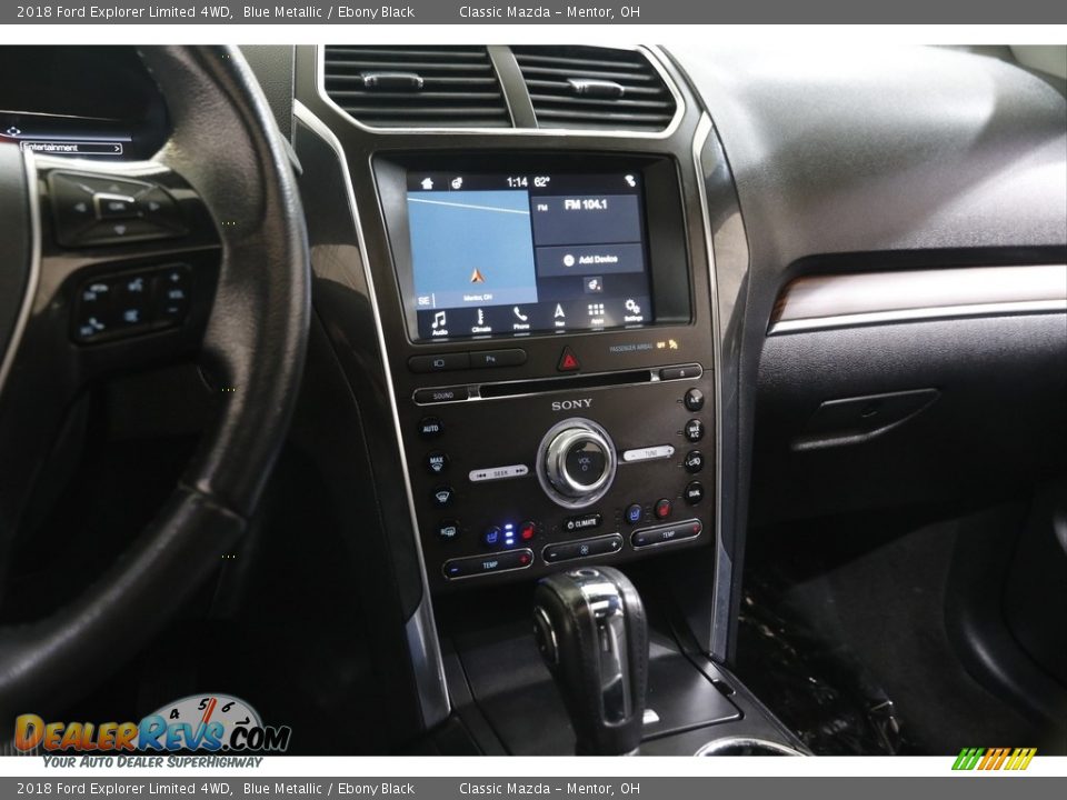 2018 Ford Explorer Limited 4WD Blue Metallic / Ebony Black Photo #9