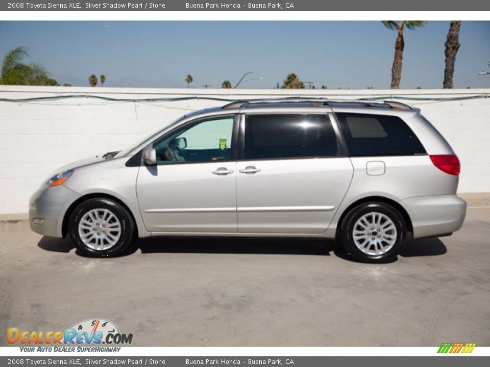 2008 Toyota Sienna XLE Silver Shadow Pearl / Stone Photo #8