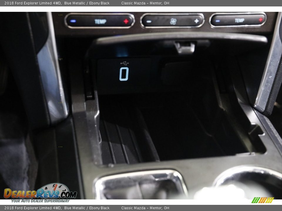 2018 Ford Explorer Limited 4WD Blue Metallic / Ebony Black Photo #15