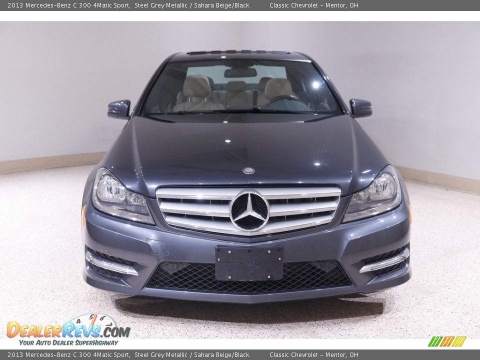 2013 Mercedes-Benz C 300 4Matic Sport Steel Grey Metallic / Sahara Beige/Black Photo #2