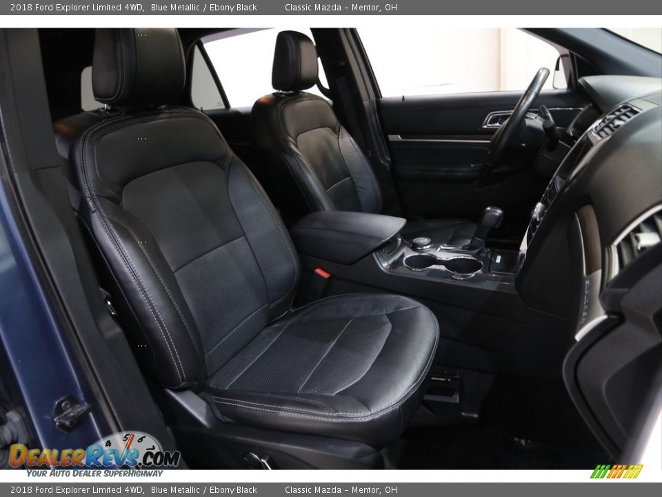 2018 Ford Explorer Limited 4WD Blue Metallic / Ebony Black Photo #16