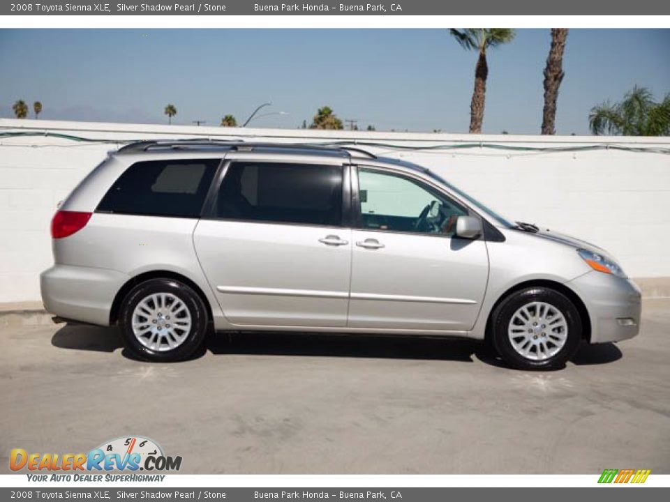 2008 Toyota Sienna XLE Silver Shadow Pearl / Stone Photo #12