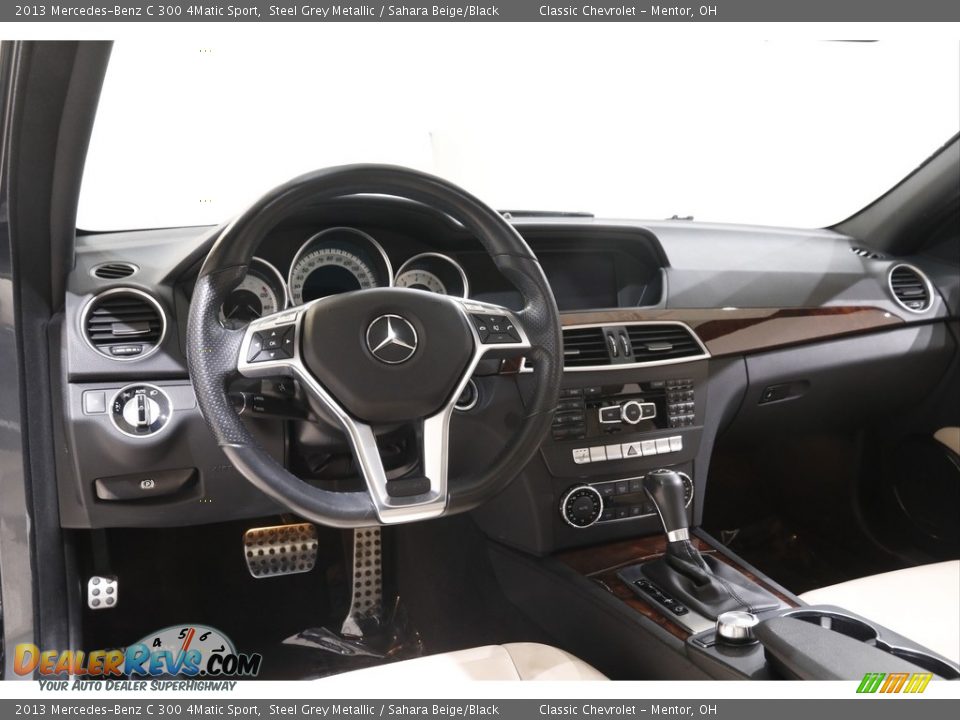 2013 Mercedes-Benz C 300 4Matic Sport Steel Grey Metallic / Sahara Beige/Black Photo #6