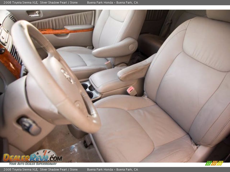 2008 Toyota Sienna XLE Silver Shadow Pearl / Stone Photo #14