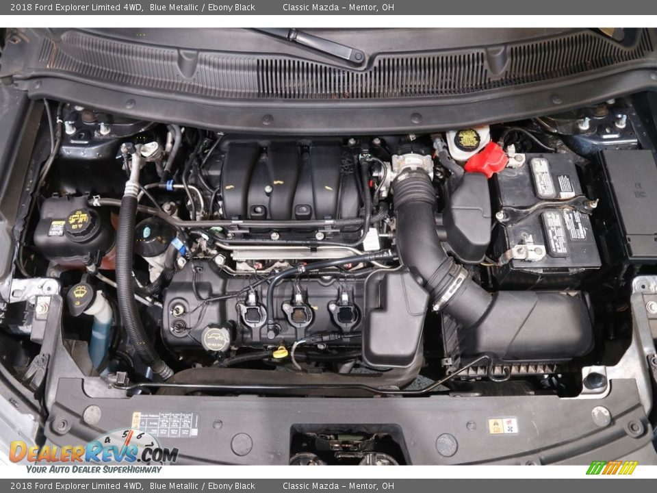2018 Ford Explorer Limited 4WD Blue Metallic / Ebony Black Photo #21
