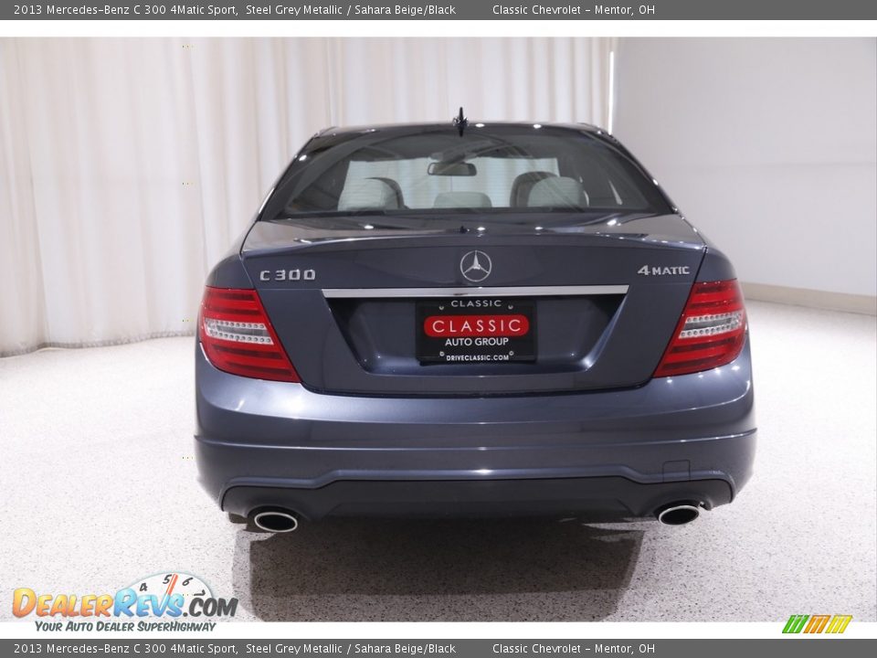 2013 Mercedes-Benz C 300 4Matic Sport Steel Grey Metallic / Sahara Beige/Black Photo #18