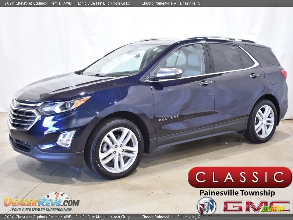 2020 Chevrolet Equinox Premier AWD Pacific Blue Metallic / Ash Gray Photo #1