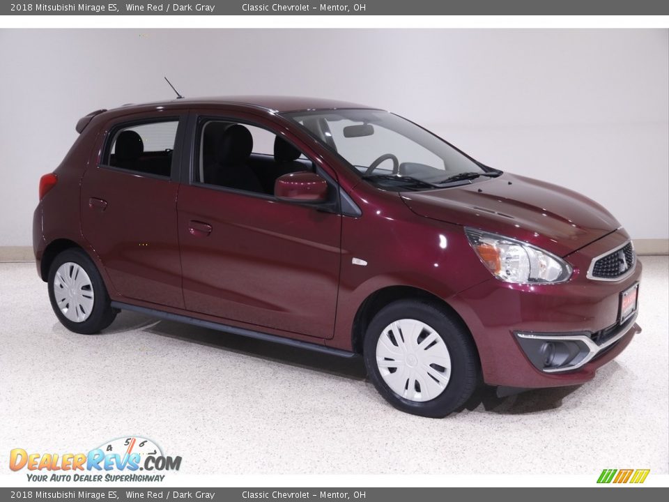 2018 Mitsubishi Mirage ES Wine Red / Dark Gray Photo #1