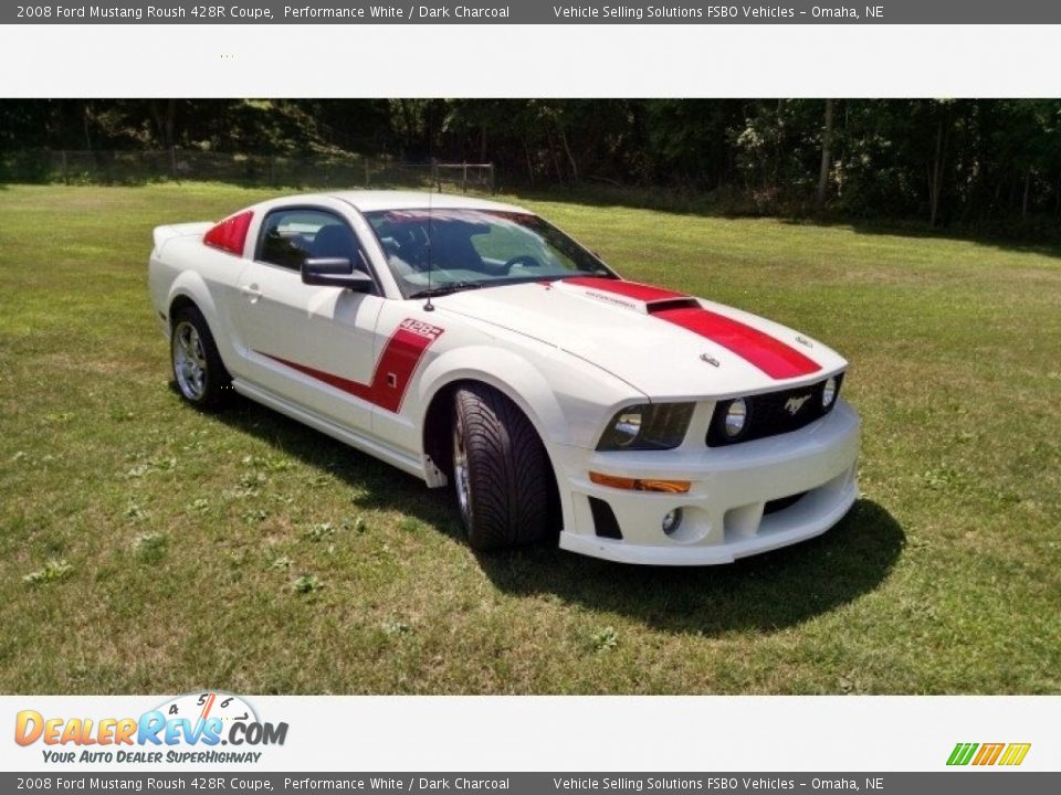 2008 Ford Mustang Roush 428R Coupe Performance White / Dark Charcoal Photo #1