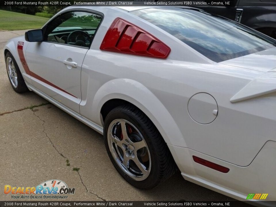 2008 Ford Mustang Roush 428R Coupe Performance White / Dark Charcoal Photo #2