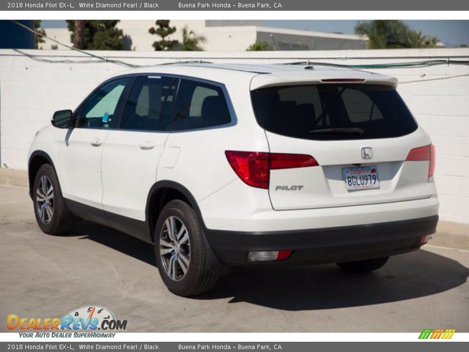 2018 Honda Pilot EX-L White Diamond Pearl / Black Photo #2