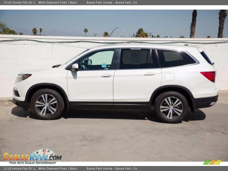 White Diamond Pearl 2018 Honda Pilot EX-L Photo #8