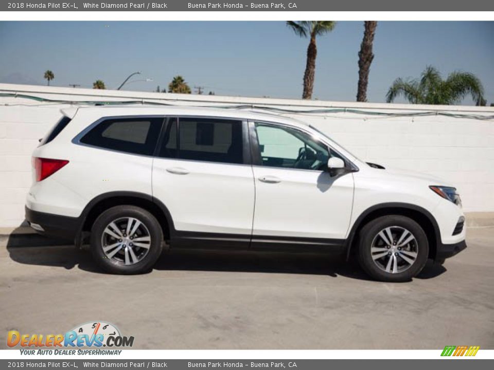 White Diamond Pearl 2018 Honda Pilot EX-L Photo #12