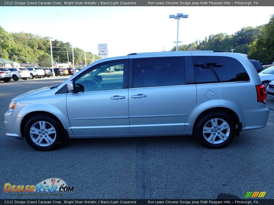 2012 Dodge Grand Caravan Crew Bright Silver Metallic / Black/Light Graystone Photo #2