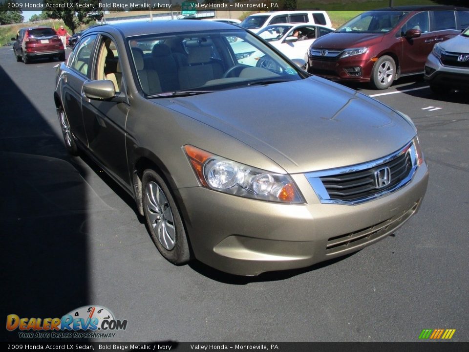 2009 Honda Accord LX Sedan Bold Beige Metallic / Ivory Photo #6