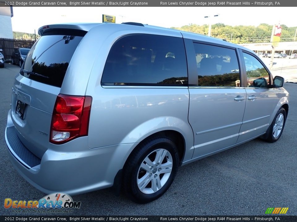 2012 Dodge Grand Caravan Crew Bright Silver Metallic / Black/Light Graystone Photo #6