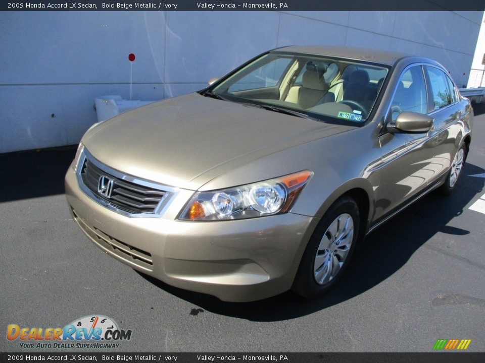 2009 Honda Accord LX Sedan Bold Beige Metallic / Ivory Photo #8