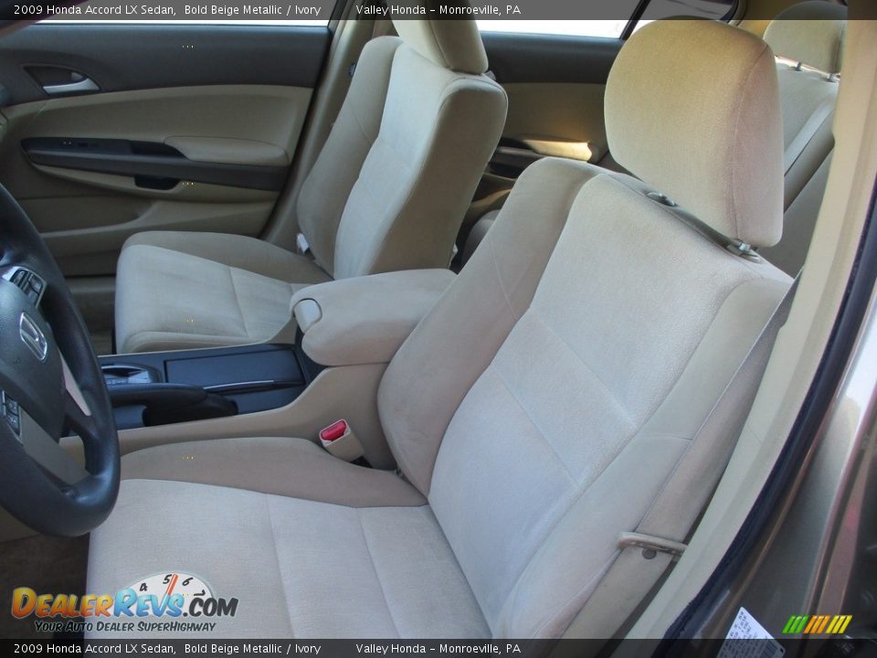 2009 Honda Accord LX Sedan Bold Beige Metallic / Ivory Photo #10