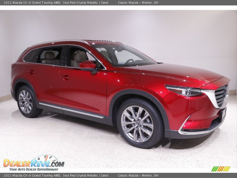 2021 Mazda CX-9 Grand Touring AWD Soul Red Crystal Metallic / Sand Photo #1