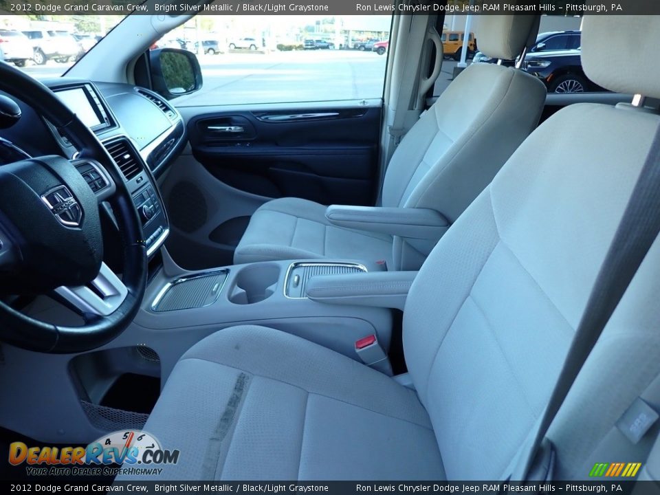 2012 Dodge Grand Caravan Crew Bright Silver Metallic / Black/Light Graystone Photo #11