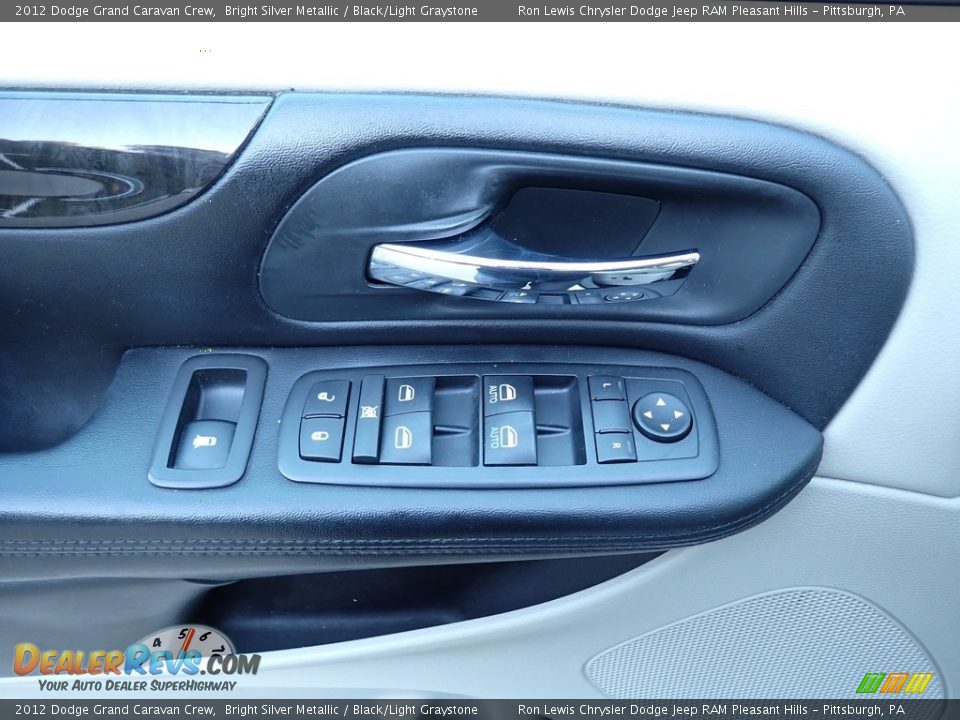 2012 Dodge Grand Caravan Crew Bright Silver Metallic / Black/Light Graystone Photo #15