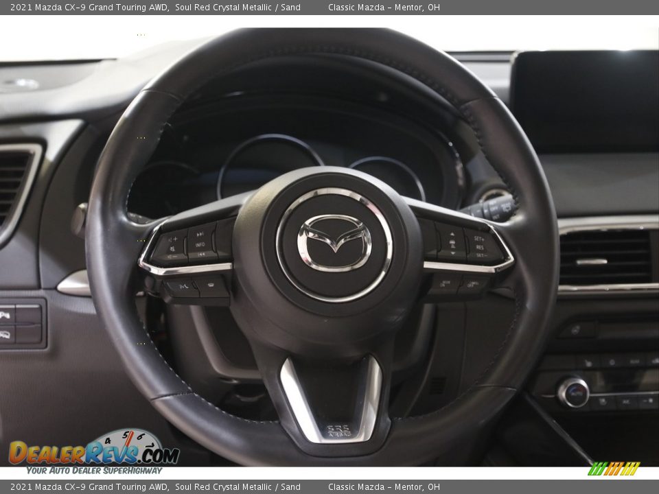 2021 Mazda CX-9 Grand Touring AWD Soul Red Crystal Metallic / Sand Photo #7