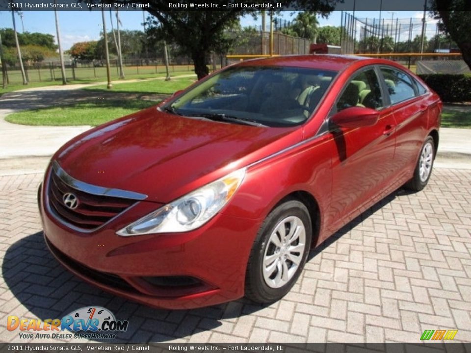 2011 Hyundai Sonata GLS Venetian Red / Camel Photo #1