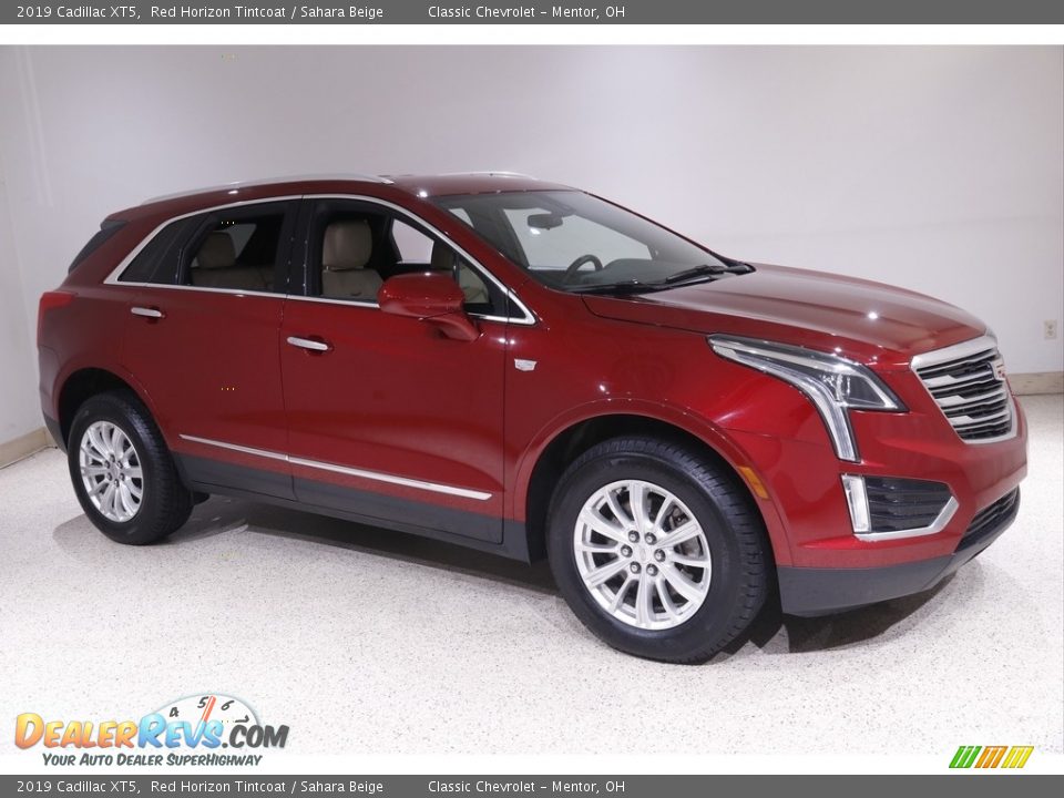 2019 Cadillac XT5 Red Horizon Tintcoat / Sahara Beige Photo #1