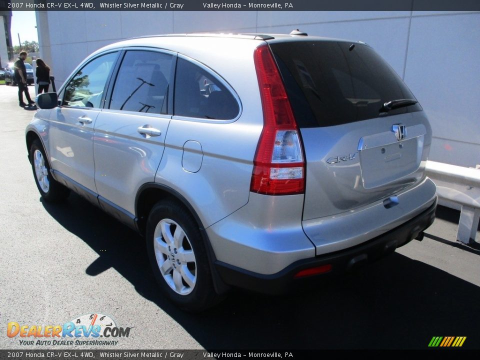 2007 Honda CR-V EX-L 4WD Whistler Silver Metallic / Gray Photo #3