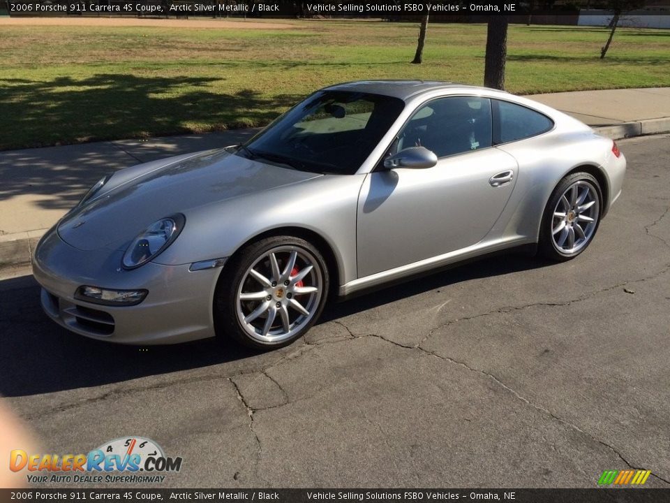 2006 Porsche 911 Carrera 4S Coupe Arctic Silver Metallic / Black Photo #2