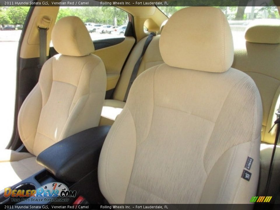 2011 Hyundai Sonata GLS Venetian Red / Camel Photo #4