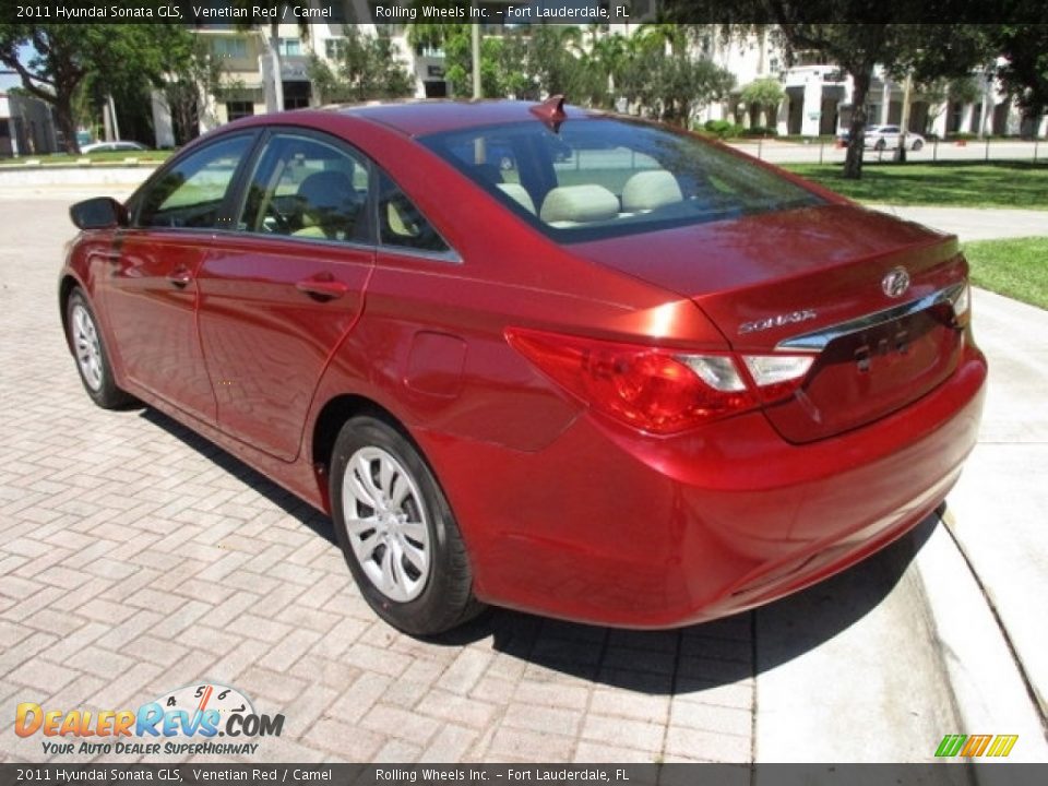 2011 Hyundai Sonata GLS Venetian Red / Camel Photo #5