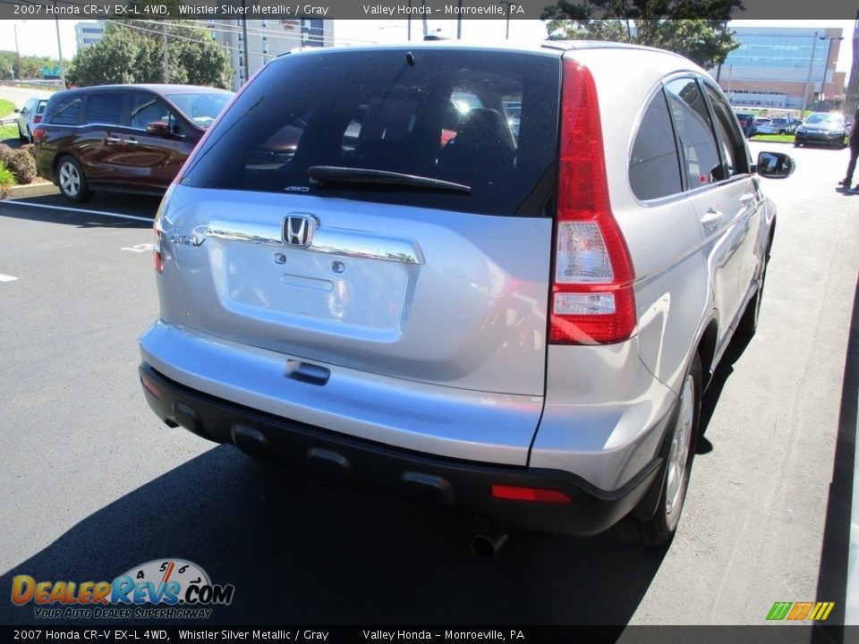 2007 Honda CR-V EX-L 4WD Whistler Silver Metallic / Gray Photo #5