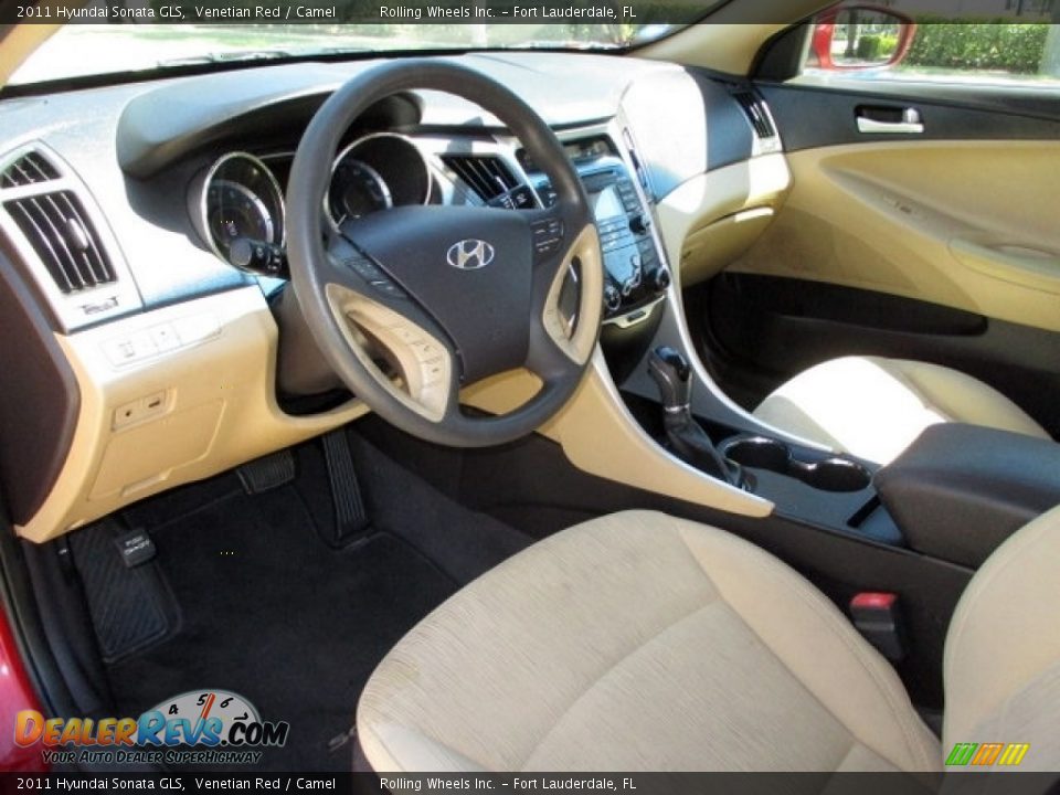 2011 Hyundai Sonata GLS Venetian Red / Camel Photo #6