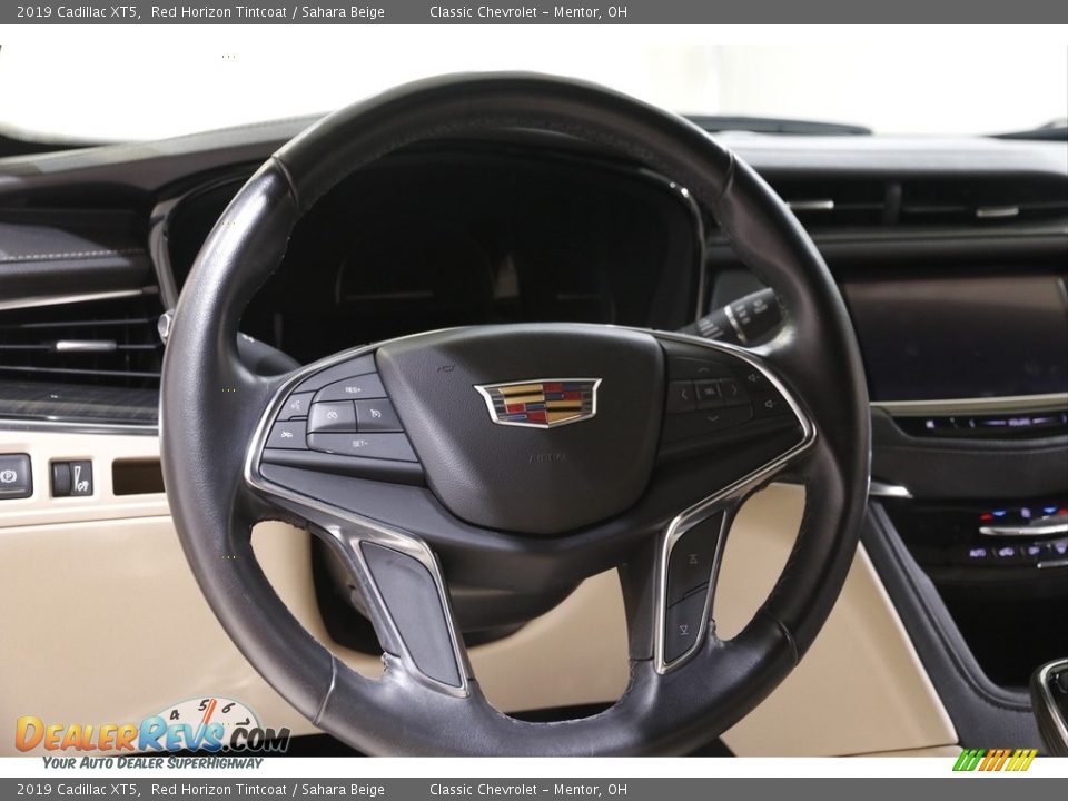 2019 Cadillac XT5 Red Horizon Tintcoat / Sahara Beige Photo #7