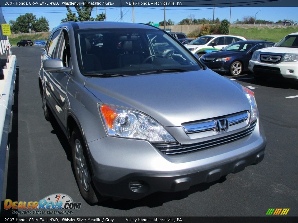 2007 Honda CR-V EX-L 4WD Whistler Silver Metallic / Gray Photo #7