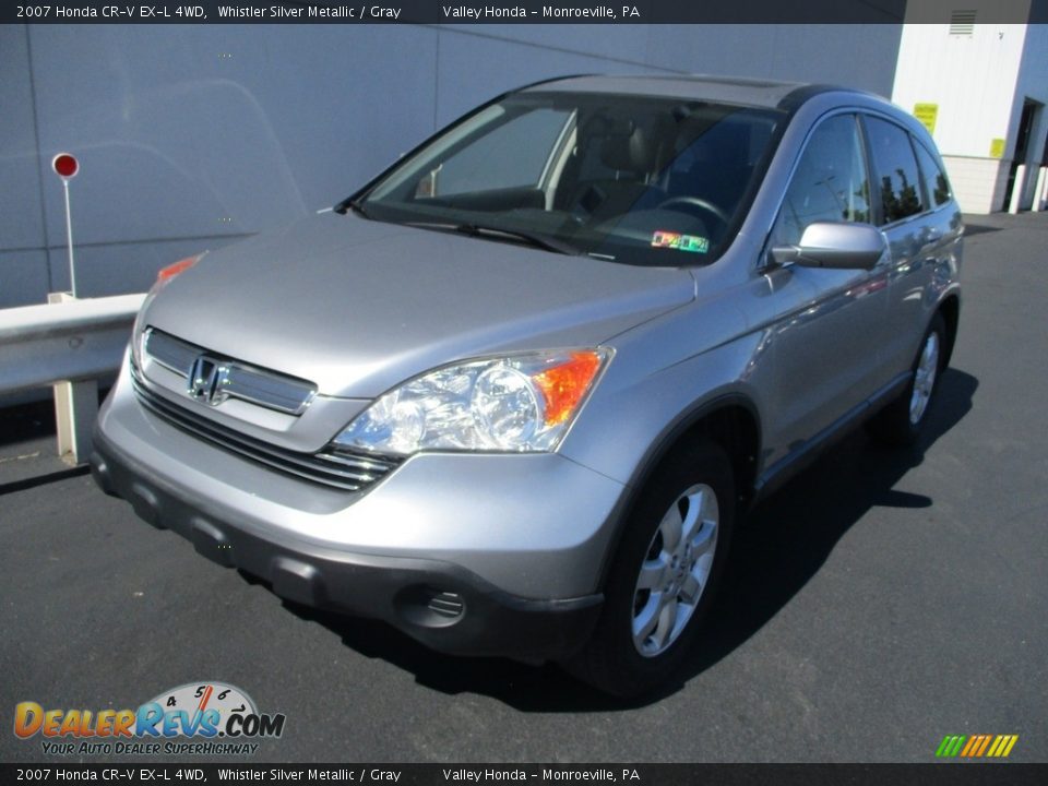 2007 Honda CR-V EX-L 4WD Whistler Silver Metallic / Gray Photo #9